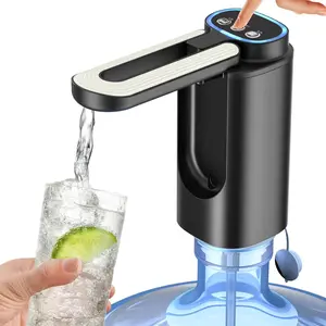 3 Mode Foldable Nozzle 5 Gallon Water Dispenser, Water Bottle Pump for 5 Gallon, Portable Electric Water Jug Dispenser for Gallon Bottle  (Light Black)