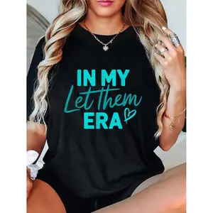 100% Cotton In My Let Them Era T-Shirt - Whimsical Pop Culture Design for Men Women Youth - Perfect for Special Occasions & Everyday Wear - Vintage & Distressed Style - Top