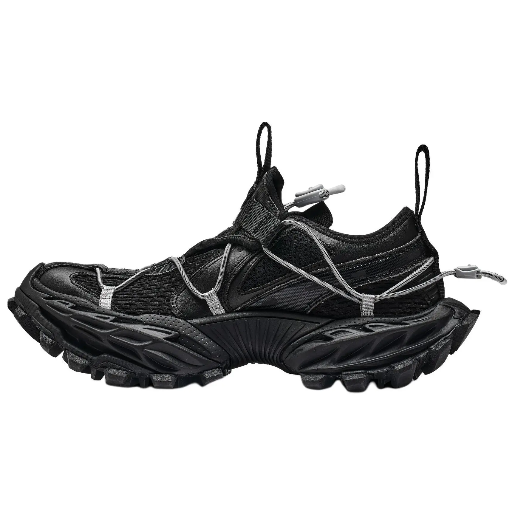 Balenciaga Hike Men's Round-Toe Chunky Low-Top Black Casual Footwear, Maison Mihara Athletic Trending Shoes