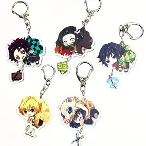 Demon Slayer Hanging Keychain Collection Featuring Chibi Characters from Anime Series