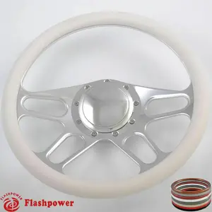 15.5" Billet Steering Wheel Half Wrap Restoration Chevy Ford Buick