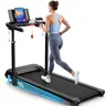 Ancheer Sturdy Ergonomic Walking Pad Treadmill, 3.5HP Silent Motor, 450lbs Cap Incline Walking Treadmill, 15% Incline, Adjustable Height, LED Display, Easy Assembly, Home Workout Gear for Home Office Users
