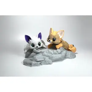 Arctic and Fennec Fox