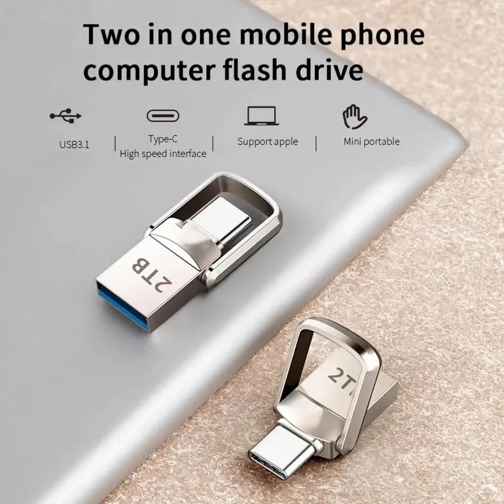 2026 USB Flash Drive Type C PenDrive Memory Stick Pen Drive Flash Disk for PC Smartphone Storage U Disk  external hard drive