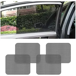 4PCS Car Window Sun Shade, Static Cling UV Protection Film for Heat Blocking & Privacy, Reusable for Cars & SUVs