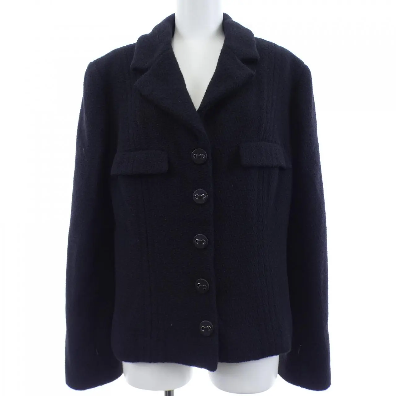 Pre-owned CHANEL Cashmere Small Leather Goods Blend Jacket