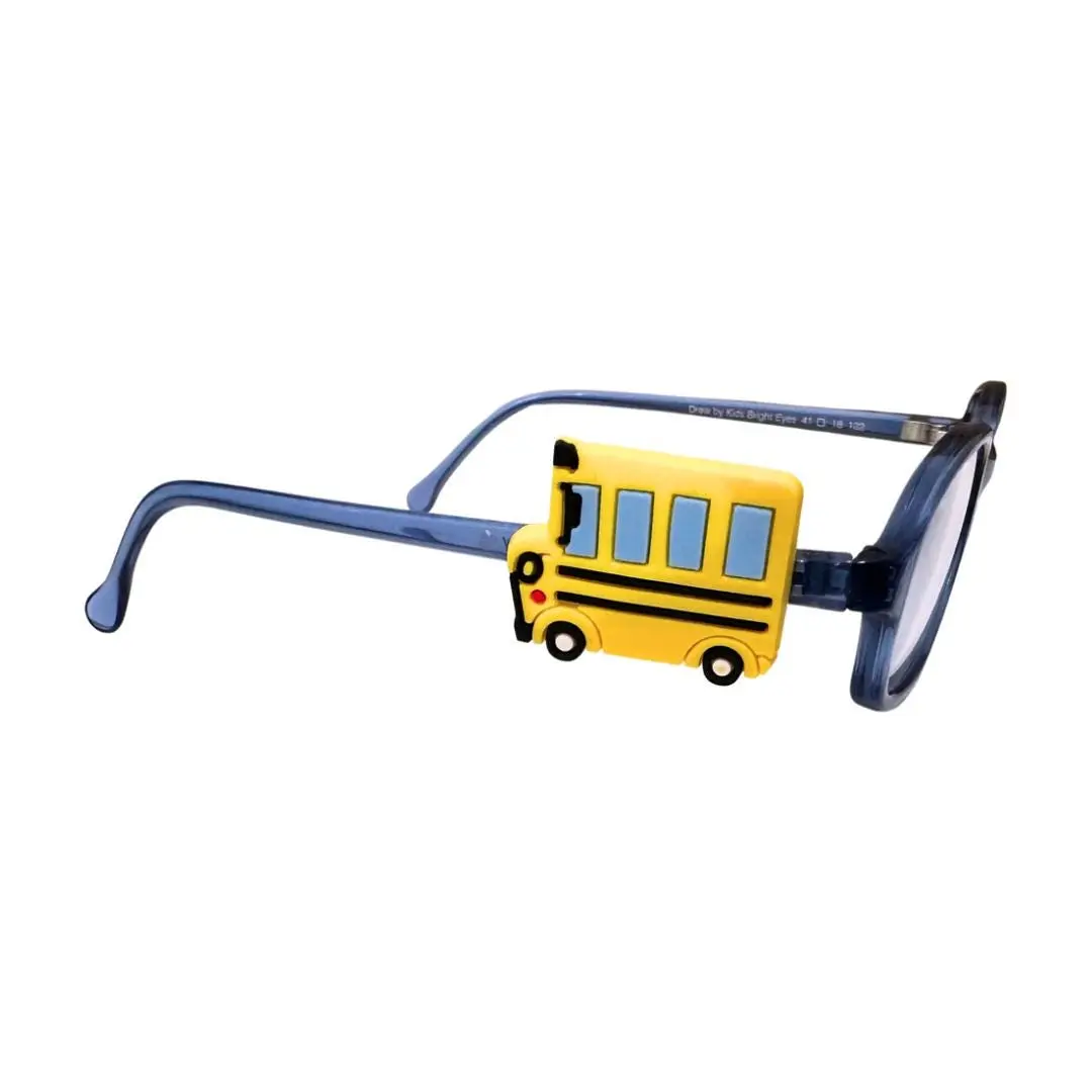School Bus Glasses Charm for Kids | Fun Eyewear Accessory
