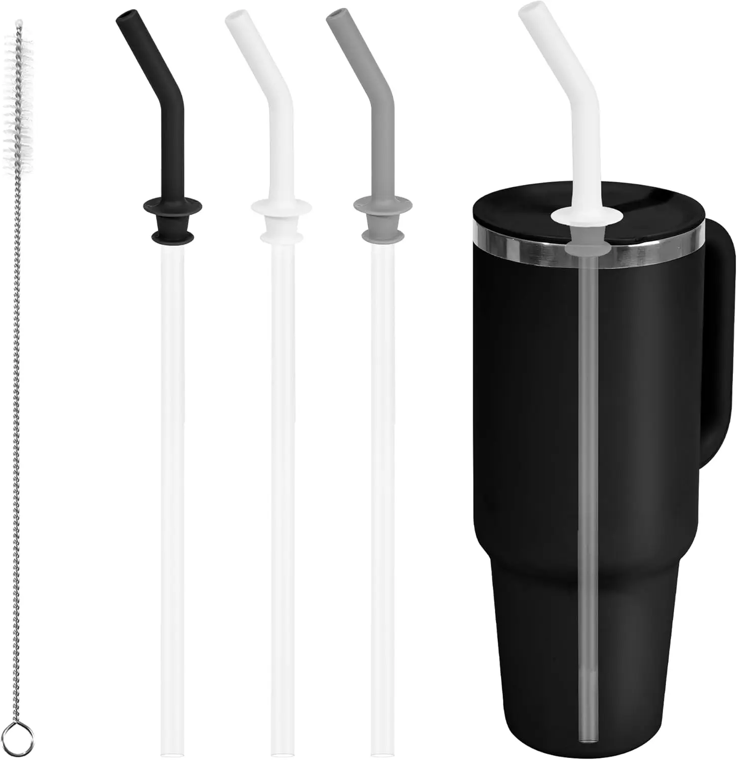 3 count Detachable Press In Straw for Hydroflask, Accessories for Hydro Flask Tumbler, Straw Replacement for 40 oz tumbler, for Hydroflask 20/28/32 oz