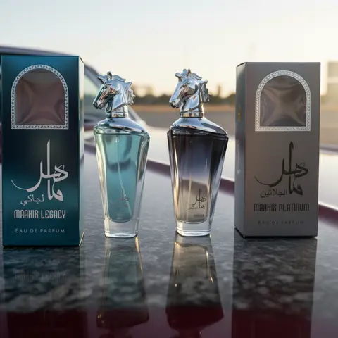 Maahir Legacy & Maahir Platinum EDP Cologne Set – Bold Oriental Woody Duo for Men