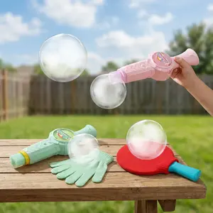 Fog Bubble Machine Mist Bubble Sword for Kids Elastic Smoke Bubble Wand with Lights & Music, Interactive STEM Toy for Parent-Child Fun, Outdoor Summer Play, Birthday Gift for Boys & Girls