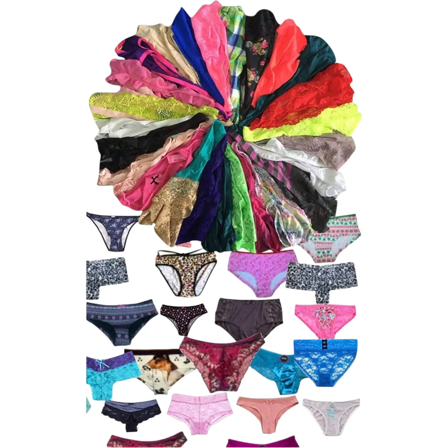 Women's Pack Of 6 Or 12 Randomly Assorted Styles Of Bikini, Thong, And Briefs Swimsuit Sets