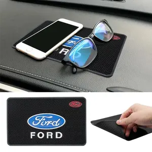 Silicone PVC Dashboard Non-Slip Mat for Ford Fiesta Mk7 Mk8 Mk5 Mk4 Mk6, Car Styling Anti-Slip Pad Accessory, Durable and Easy to Clean