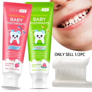 ATOANY Fluoride,Offer strawberry flavor and watermelon flavor. Two flavor options are available. It helps maintain oral hygiene on a daily basis and cleans the mouth.