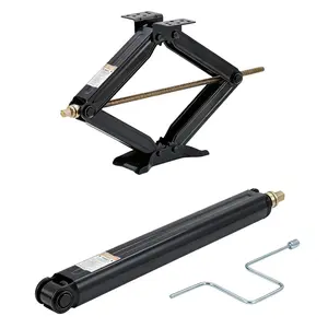 Garvee Heavy Duty Scissor Jack for Vehicles and RVs, Supports Up to 7500 lbs, Adjustable Height 10.2 to 61 cm, Powder-Coated Steel with Crank Handle for Leveling and Stabilizing Campers and Trailers