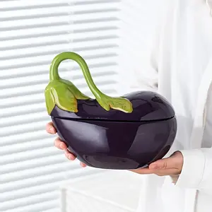 Microwave Safe Ceramic Bowl with Lid, Novelty Camouflage Design, Fun Kitchenware for Dining or Gifting, 1 Piece Set