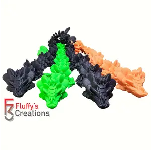 18-Inch Articulating Clover Dragon – Designed by Cinderwing3D, Printed by Fluffy's Workshop!