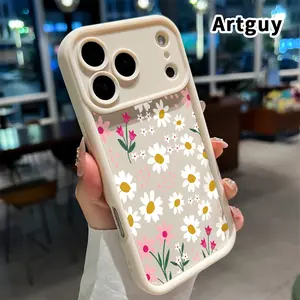 Phone Case for iphone 17 Pro Max 16 Plus 15 14 13 12 11 XR Air E Floral Delight Pattern Printed Full Coverage Armor Lens Protect Anti-Scratch Rugged Softcase for Boy