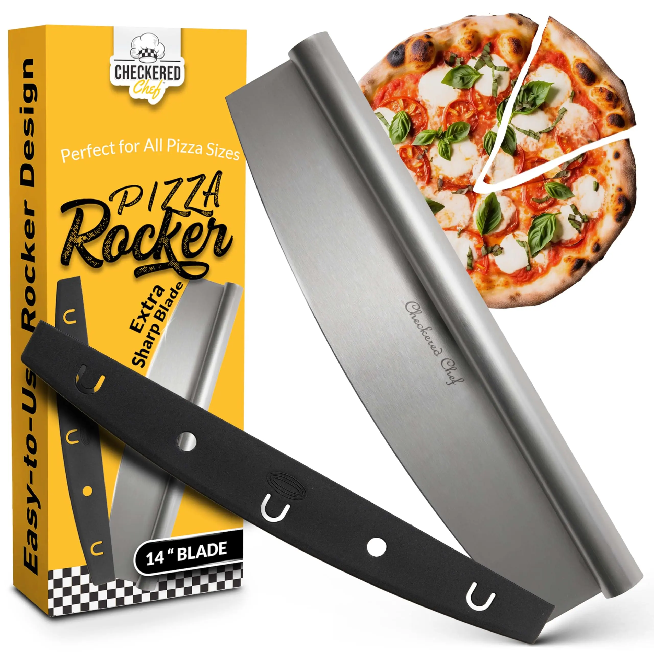 Checkered Chef Pizza Cutter Checkered Chef Pizza Cutter