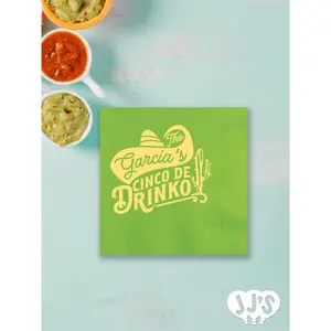 Cinco de Drinko Fiesta Custom Napkins