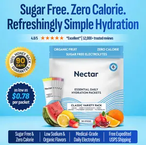drinknectar Essential Daily Hydration Transform Your Energy, Focus and Mood   1 Bag Contains 30 Delicious Packets
