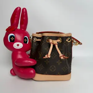 Pre-owned Louis Vuitton coated canvas bucket   bag KY01779 NANO NOE Limited Edition（BF 12Z）