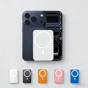 5000mAh magnetic charging battery, Magsafe wireless fast charging technology, suitable for iPhone 17/16/15/14/13/12 series, small and portable mobile power bank, must-have for travel