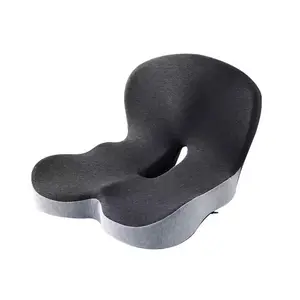 Ergonomic Lumbar Support Cushion - Memory Foam Core, Non-Slip Design, Comfortable Fabric, Bed Backrest