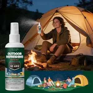Outdoor Refreshing Mosquito Repellent Spray 100ML, Long-Lasting Insect Protection, Odor Eliminator, Skin Soothing, Portable Travel Spray