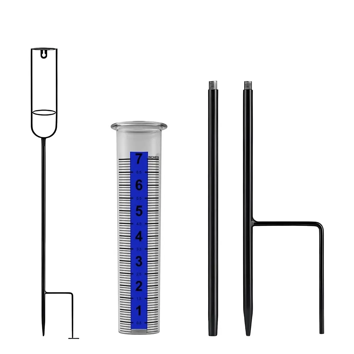 Upgraded Rain Gauge, Freeze Proof Rain Gauge Outdoor Best Rated, Large Clear Num