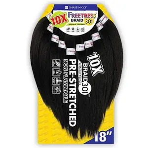 Shake N Go FreeTress Equal Pre-Stretched Synthetic Braids - 10X BRAID 301 18"