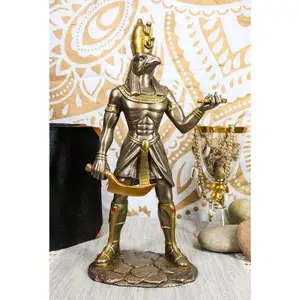 Ebros Egyptian Falcon Horus Statue God Of War Protection & Sky Heru Ra Figurine