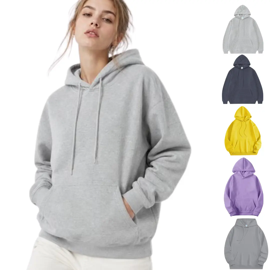 Men's Solid Color Long Sleeve Basic Pullover Hoodie Sweatshirt - Soft Cotton-Polyester Fabric, Drawstring, Pouch Pocket, Plain Style Pairs with Any Outfit, Pullover Style for Quick On/Off, Lightweight Casual Streetwear for Halloween, Thanksgiving
