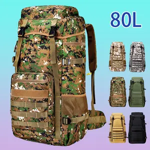 Black Friday 80 Large Forest Emergency Kits, Waterproof and Breathable Large-Capacity Travel Backpacks, Overnight Large-Sized Handbags, Sturdy and Durable Men's Camouflage Backpacks, Hiking, Camping, Hunting and Fishing Backpacks, Christmas gifts