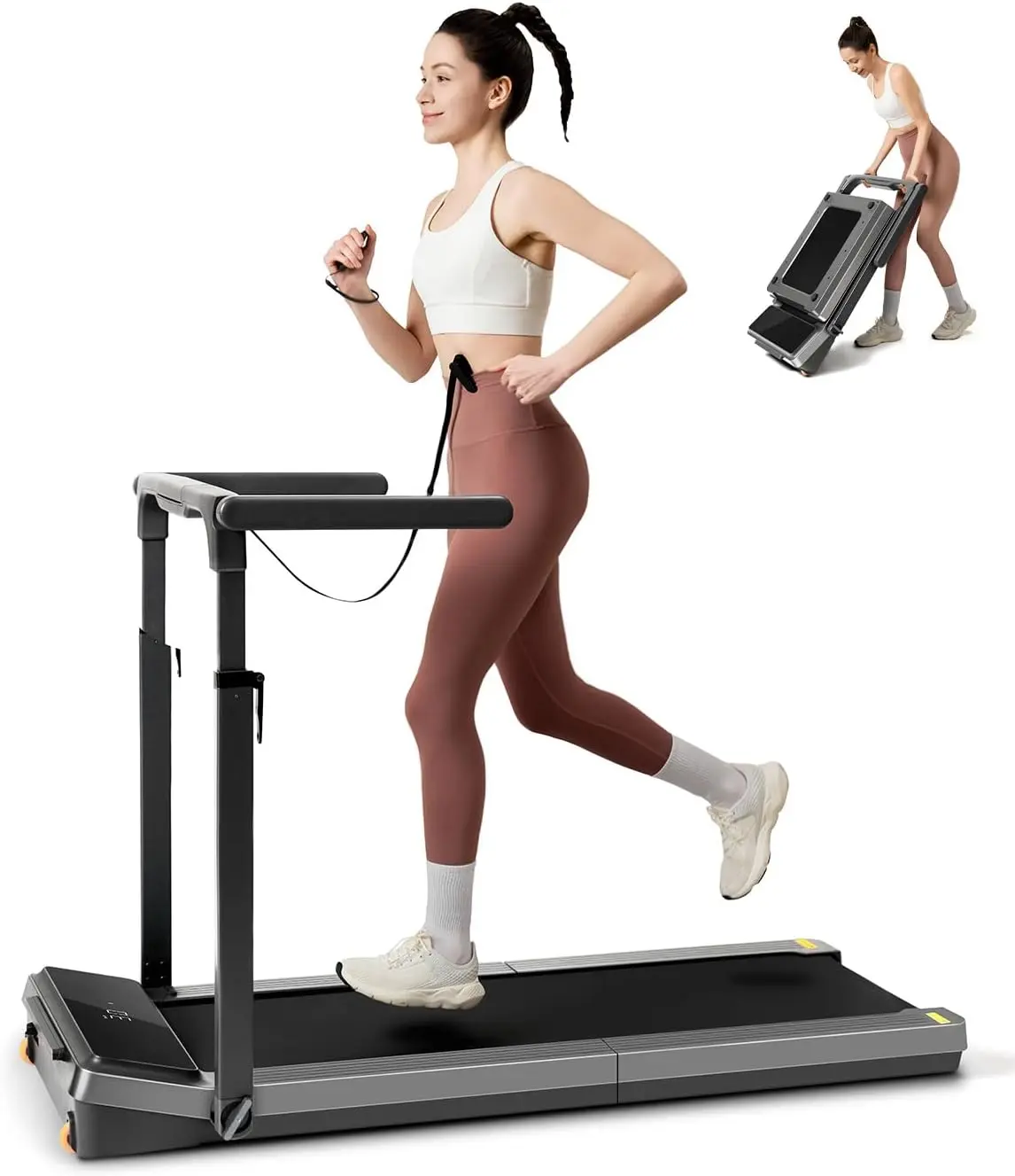 WalkingPad Z3 Hybrid+ 2-in-1 Collapsible Treadmill for Home Cardio, Anti-Skid Deck with 8-Layer Shock Absorption, 6.5 MPH, LED Display, 300 lbs Capacity, Home Gym Equipment