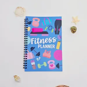 Fitness Planner Coil Notebook, Active Style, Perfect for Tracking Workout Plans and Progress, Ideal for Fitness Enthusiasts