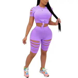 Women’s Distressed Casual Sports Set