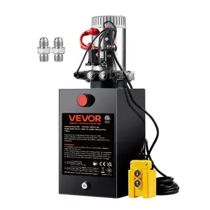 VEVOR Hydraulic Pump, 20 Quart Hydraulic Power Unit, Single Acting Dump Trailer Pump, 0.91 GPM Flow Rate, 3200 PSI Max Relief Pressure, DC 12V Hydraulic Pump for Dump Trailer Car LiftingVEVOR Super Brand Day