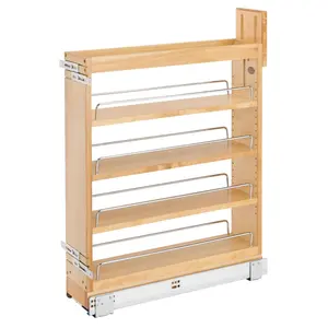 Rev-A-Shelf 6 Inch Pull Out Kitchen Cabinet Organizer Soft-Close, 448-BCSC-5C