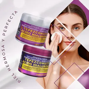 2-pack Tepezcohuite & Hyaluronic Acid Day/Night Use Cream Set with Hyaluronic Acid for All Skin Types - 120g each