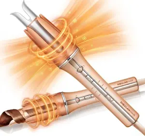 One Touch Airflow Styler Pro1.25 inch Automatic Rotating 3.0 Cool Air Technology for No-Wait, Curling Iron, Bouncy & Long-Lasting Curls, Zero Burn Risk, 3 Temp Settings