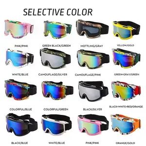 Large Frame Ski Goggles - Selective Color Options with Various Designs and Reflective Features