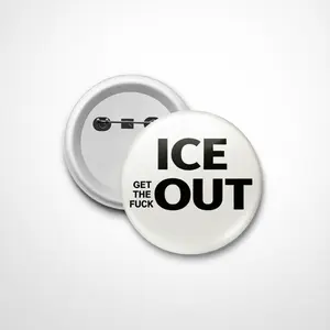 IN HAND ICE GTFO OUT Pinbacks