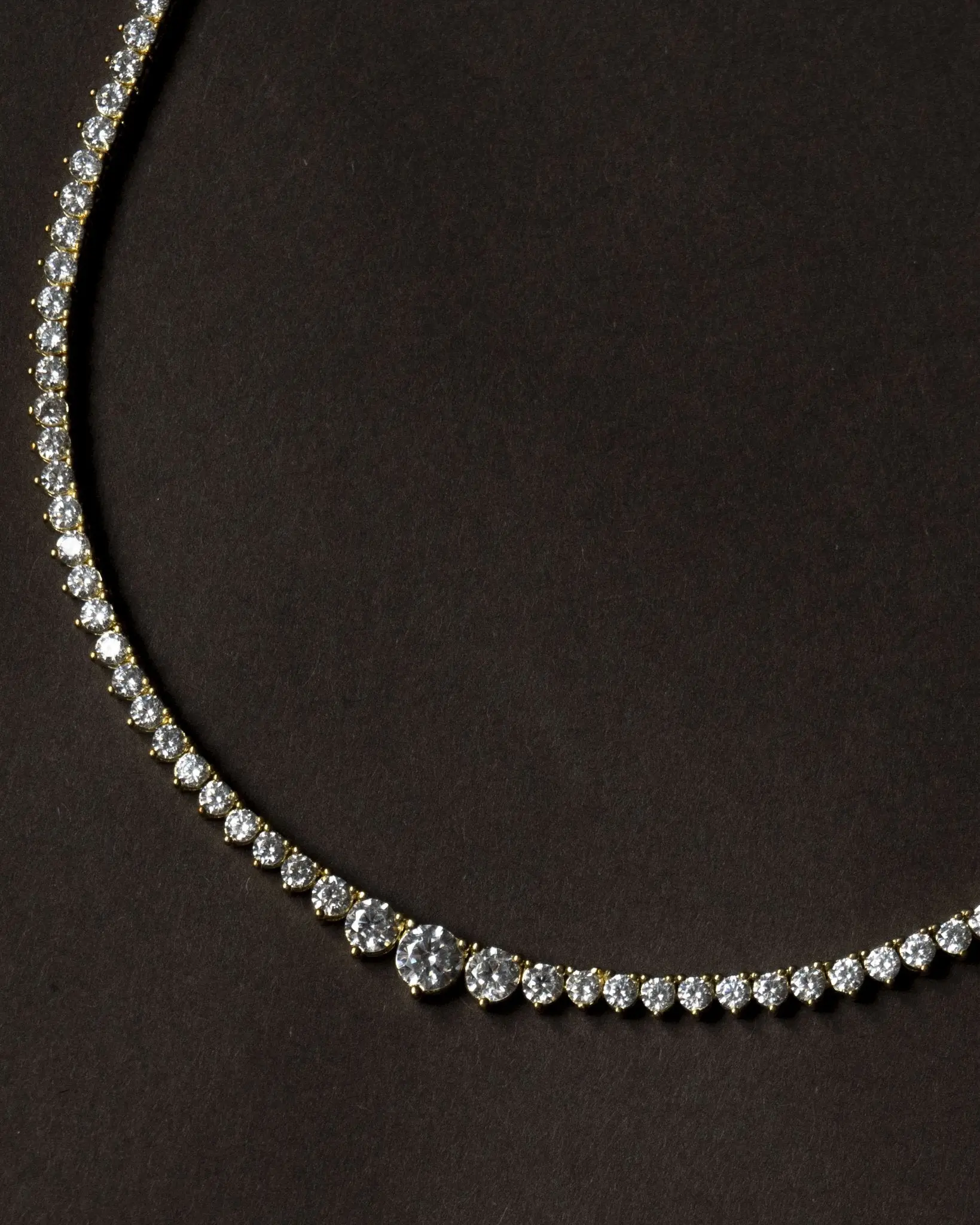 Daphne Bold Gradient Tennis Necklace