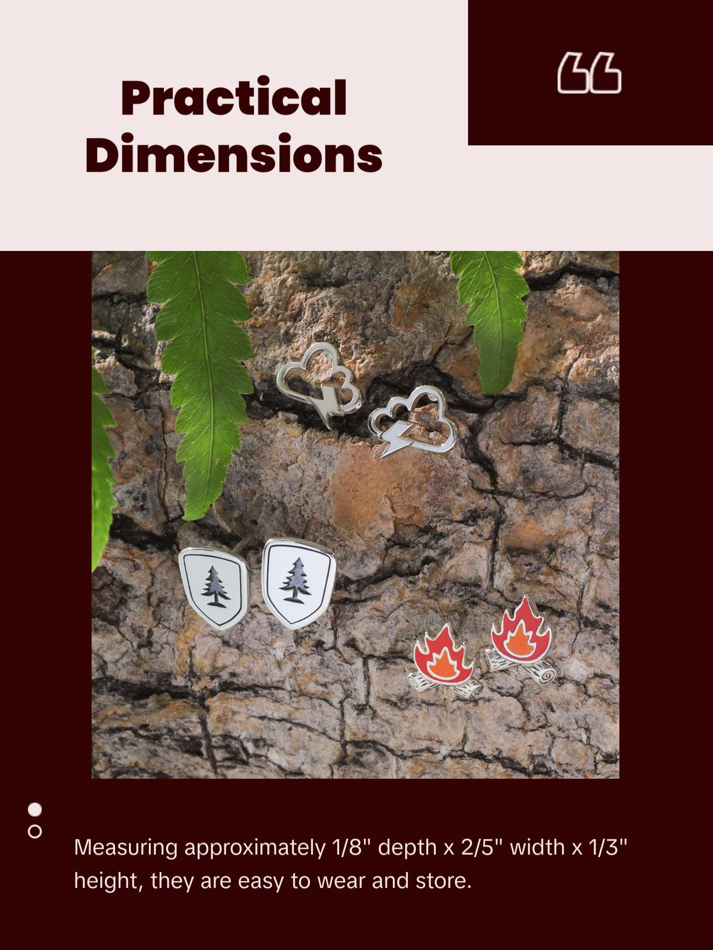 Lightning Cloud Studs