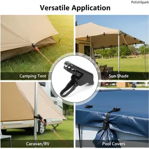 20PCS Heavy Duty Windproof Tarp Tent Clips