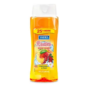 Lucky Super Soft Body Wash - Pomegranate & Peach 15 fl.oz.