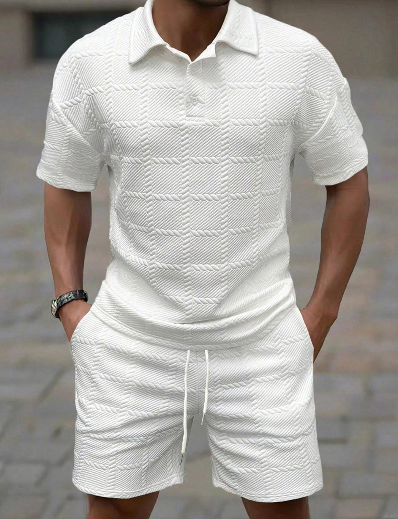 KZZ Men's 2 Piece Sets Summer Solid-Colour Formal Wear & Casual Matching Sets - Short-Sleeved Suit, Tropical Gamis, Chainsaw Top KZZ Men's 2 Piece Sets Summer Solid-Colour Formal Wear & Casual Matching Sets - Short-Sleeved Suit, Tropical Gamis, Chainsaw Top