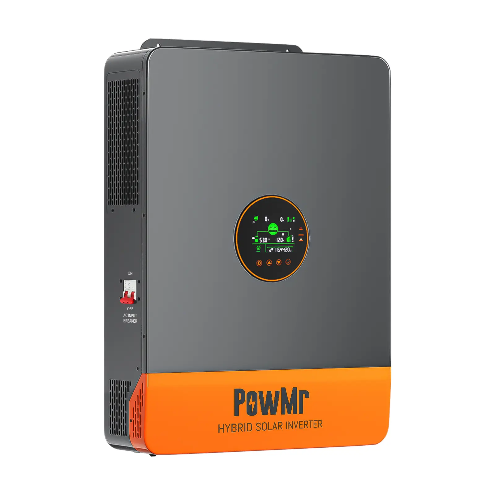 PowMr 10000W Hybrid Solar Inverter, 48V to 120V/240Vac Split-Phase inversor solar híbrido, 60Hz, Pure Sine Wave, w/ 200A MPPT Controller, Max PV Input 11KW, 500VDC, 48V Lead Acid and Li battery, Batteryless Run【Up to 6 Units Parallel】