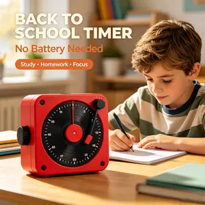Retro Vinyl Record Magnetic Kitchen Timer| Mechanical Countdown for Cooking, Study & Napping| Cute Back to School Gift for Kids & Dads| No Battery Needed Decor