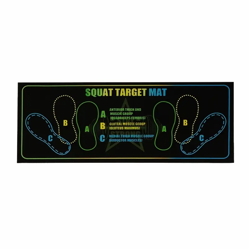 1 Anti-slip and Durable Two-color Squat Mat | Suitable for Home and Gym Use, Target Muscle Training Areas, and, Wear-resistant Diatomite Material, Ideal for Fitness Exercises and Gifts for Birthdays and Christmas